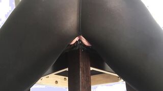 Turned On BBW Humps Chair inside Ripped Pants w/ Full Bladder Squirting Peeing to Orgasm Part two of two