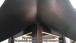 Turned On BBW Humps Chair inside Ripped Pants w/ Full Bladder Squirting Peeing to Orgasm Part two of two