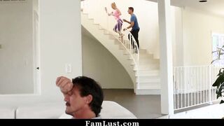 Skinny Stepmom Having Sneaky Sex with Her Pervert Stepson