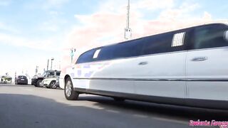 Roberta Farnese's limo and the 2 dicks to fucked