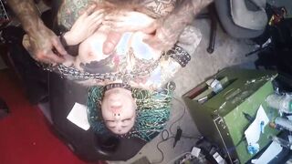 FACE TATTOO TITTY FACE BONED METALHEADS BIKER TATTOO SHOP FELLATIO ORIENTAL FETISH