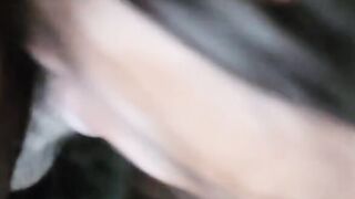 mom's wig almost came off while sucking off my african dick