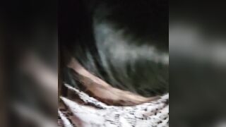 mom's wig almost came off while sucking off my african dick