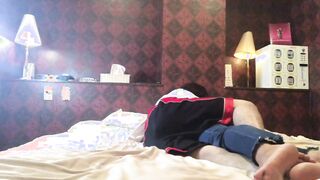 【素人】彼女と呑みに行った後にラブホに立ち寄ってお互い激しく求め逢いました。覗き見