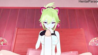 Full point of view- Kuki Shinobu inside Sportswear got Banged! Genshin Impact [Hentai 3D]