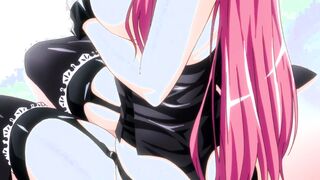 Animated Anime She got caught Masturbating on the balcony