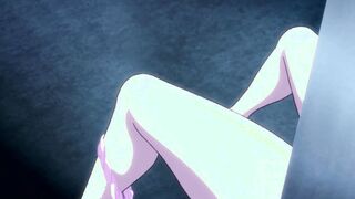 Animated Anime She got caught Masturbating on the balcony