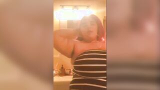 BOUNCING MY LONG G CUP MELONS OUT OF MY DRESS (NOISY)