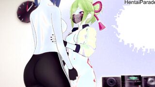 Three-Way with Yelan and Kuki Shinobu Genshin Impact [Hentai 3D]