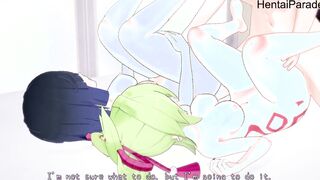Three-Way with Yelan and Kuki Shinobu Genshin Impact [Hentai 3D]
