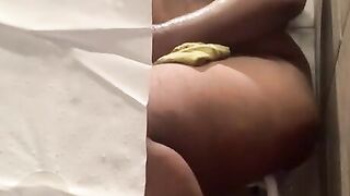 BBW MASTURBATES INTO Planet Fitness LOCKER ROOM SHOWER