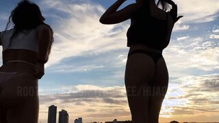 WE SEEN INTO THE ELEVATOR THEN HAD A 3SOME