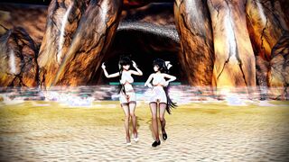 Kaohsiung and Atago Dive mmd r18 3d anime animation