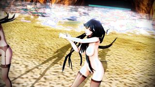 Kaohsiung and Atago Dive mmd r18 3d anime animation