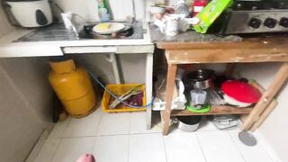 Unprotected sex with my sister into the kitchen we were
