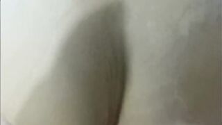 Hubby ejaculates way to quickly from playng with my booty, had to put it back into