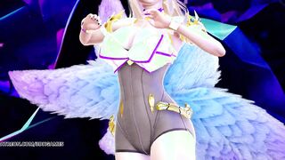 [MMD] K/DA - The Baddest Ahri Bombshell Striptease League of Legends KDA