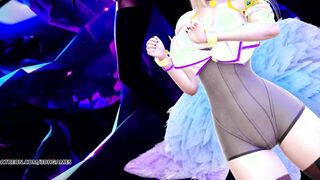 [MMD] K/DA - The Baddest Ahri Bombshell Striptease League of Legends KDA