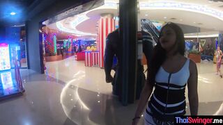 Thin chinese 19 yo with super huge ass pleased by a