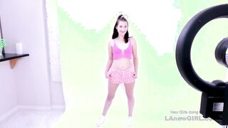 Adorable 19 Barely Legal blows long penis deeply at audition