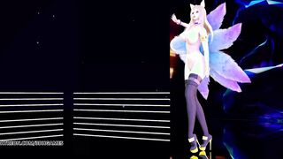 [MMD] K/DA - The Baddest Ahri sexy Naked Dance League of Legends KDA