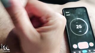 Can he cum into 1 minute?