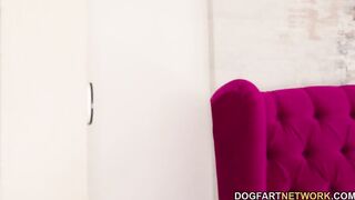 Corra Cox paying with her body to five huge ebony cocked movers