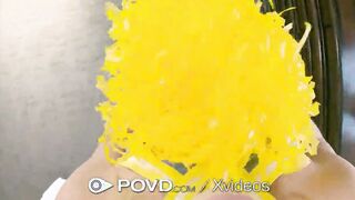 POVD Facial Explosion Banged! With Lusty Cheerleader Into point of view