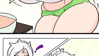 Breast expansion compilation - cartoon comic