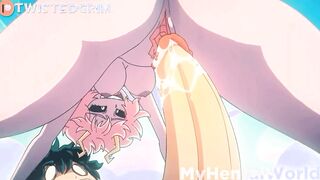 Mina Ashido Cartoon Animation Compilation two