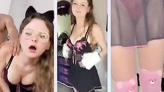Slim red head with glasses takes long cock anal jizzed