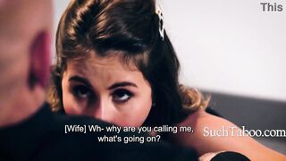 Boss Talks To Wifey While He Fucks 19 Year Old Intern