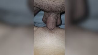Quick sex before bed. I came on my hubby's cock!