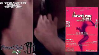 Thick Nigerian african fucks rough. (Nawti fun house sex party party