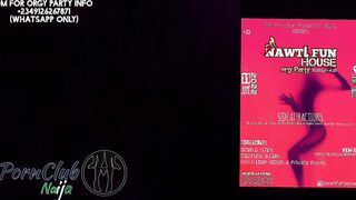 Thick Nigerian african fucks rough. (Nawti fun house sex party party