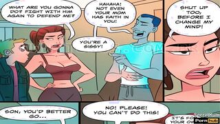 Bullying into the Condo - Slutty Mother Fucks Bully so he would leave her 18yo son alone - mom Anal