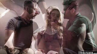 PlainTaboo.com - Huge melons 19 yo double cunt penetrated
