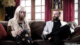 Tgirl stepdaughter Jenna Gargles analed