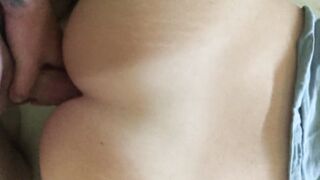GETTING POUNDED ROUGH AND CUMMING ON HIS PENIS UNTIL HE SHOOTS A LONG LOAD OVER MY LONG BUTT
