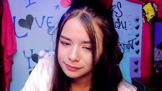 Irresistible dark hair clothed as a little devil blows your penis so you can pay her tribute with your cu