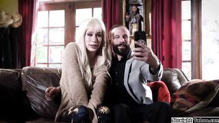 Stepdad barebacks shemale Jenna Gargles