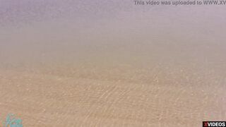 OMG STRANGER CUM INTO MY LINGERIE ON THE BEACH