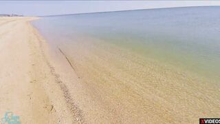 OMG STRANGER CUM INTO MY LINGERIE ON THE BEACH
