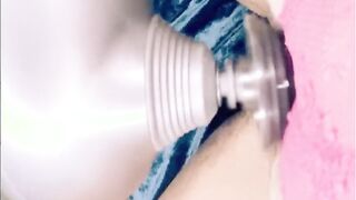 Lonely Housewife Tries New Sex Toy solo quickie