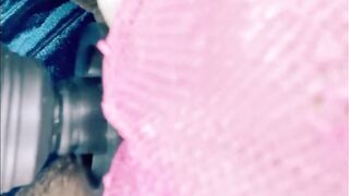 Lonely Housewife Tries New Sex Toy solo quickie