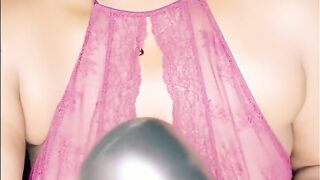 Lonely Housewife Tries New Sex Toy solo quickie