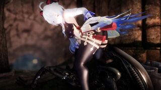 Ganyu Chan genshin impact screwed alien vs predator 3d animated animation nsfw ntr skyrim parody cosplay