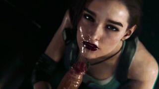 Jill bj Hot red lips (part two)