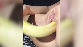 banana masturbation and squirt 