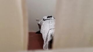 I spy on my step-daughter coming back from the studio